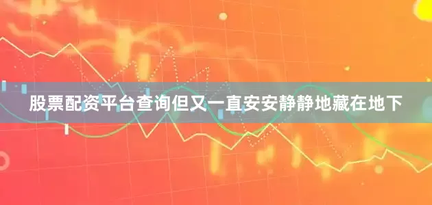 股票配资平台查询但又一直安安静静地藏在地下